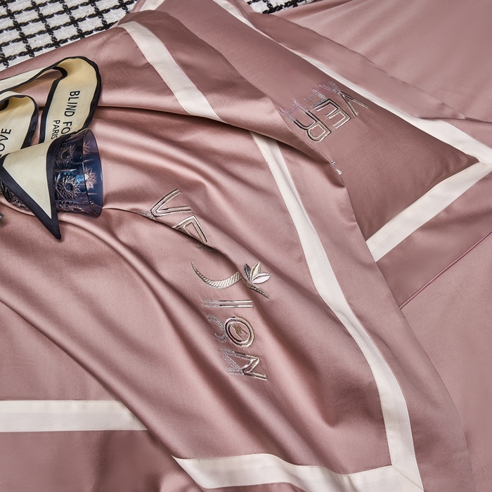 91家纺网 家纺一手货源 找家纺 琉宿2025新款50s双股长绒棉四件套-索菲亚 索菲亚-葡萄紫