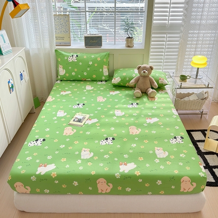 91家纺网 家纺一手货源 找家纺 （总）吉象家纺 2024新款老粗布三件套-床笠款