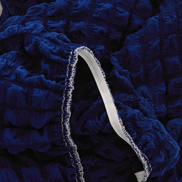 91家纺网 家纺一手货源 找家纺 启博家纺 2024新款简约舒适泡泡纱系列-床头罩 宝蓝