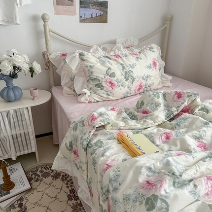 91家纺网 家纺一手货源 找家纺 （总）恋恋三季 2024新款法式全棉大豆夏凉被--第一组