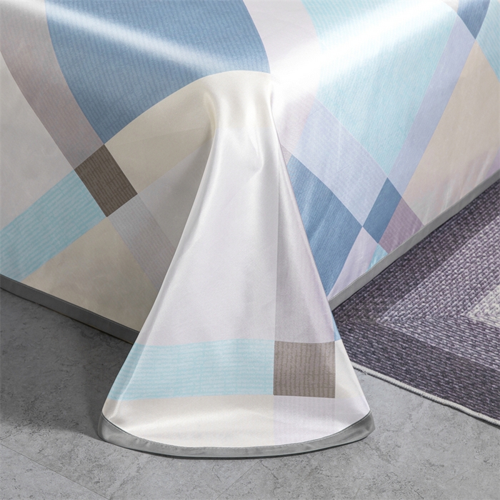 91家纺网 家纺一手货源 找家纺 梵克保罗 2024新款印花冰丝凉席套件-系列一 时尚潮牌