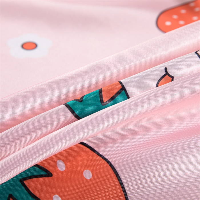 91家纺网 家纺一手货源 找家纺 梵克保罗 2024新款印花冰丝凉席套件-系列一 甜心草莓