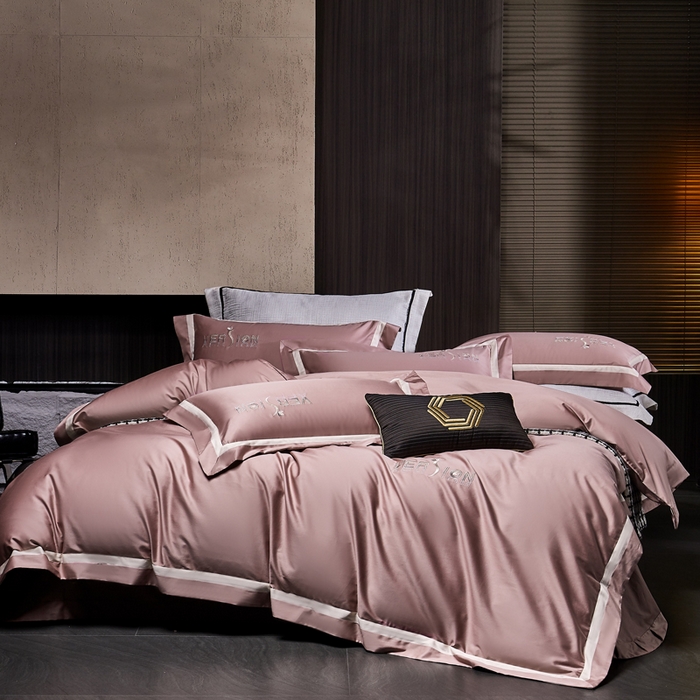 91家纺网 家纺一手货源 找家纺 琉宿2025新款50s双股长绒棉四件套-索菲亚 索菲亚-葡萄紫