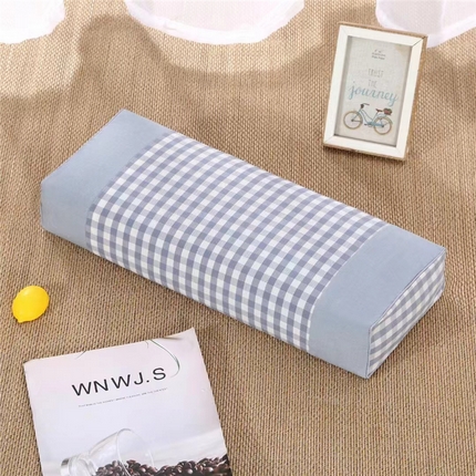 91家纺网 家纺一手货源 找家纺 （总）韩后2025新款全棉老粗布格子系列荞麦枕枕芯枕头面包枕+方形枕