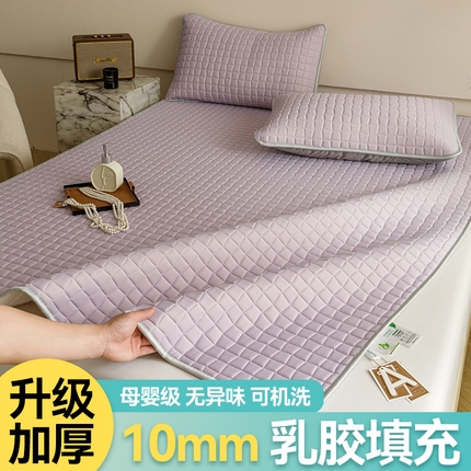 91家纺网 家纺一手货源 找家纺 （总）布卢姆床垫2025新款A类凉感丝10mm纯色乳胶凉席雅境系列床席款