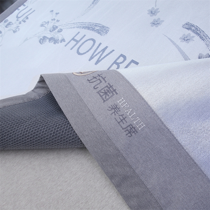 91家纺网 家纺一手货源 找家纺 青雅 2025新款抗菌粗冰丝席 冰丝-蓝