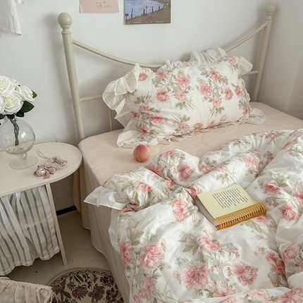 91家纺网 家纺一手货源 找家纺 （总）恋恋三季 2024新款法式全棉大豆夏凉被--第一组