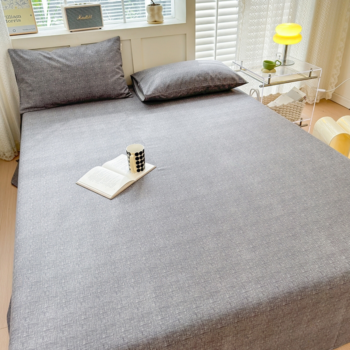 91家纺网 家纺一手货源 找家纺 吉象家纺 2024新款老粗布三件套-床单款 墨