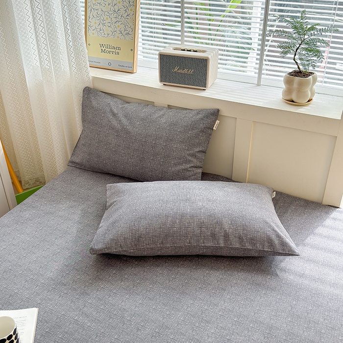 91家纺网 家纺一手货源 找家纺 吉象家纺 2024新款老粗布三件套-床单款 墨