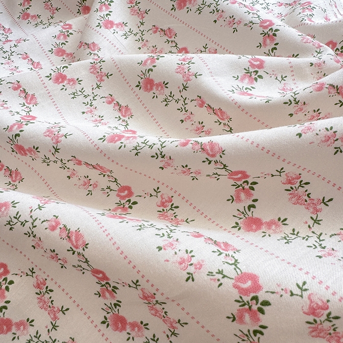 91家纺网 家纺一手货源 找家纺 沐棉 2024新款韩式公主风全棉花边四件套 芬芳