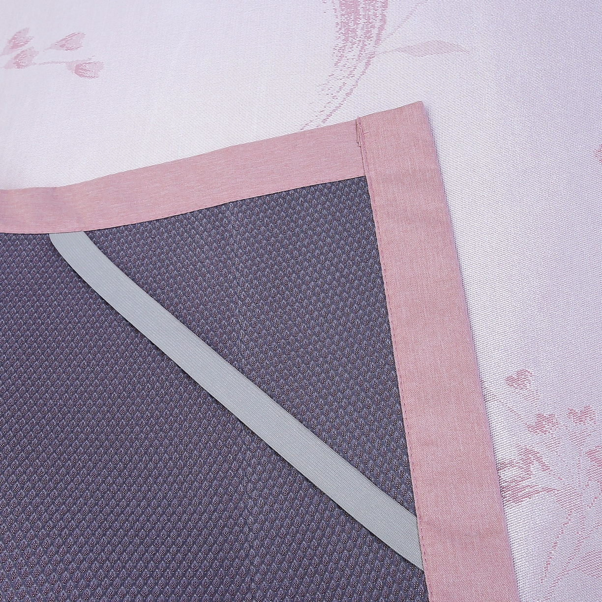 91家纺网 家纺一手货源 找家纺 青雅 2025新款抗菌粗冰丝席 冰丝-粉