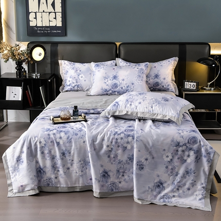 91家纺网 家纺一手货源 找家纺 （总）千嘻汇 2025新款兰精天丝夏被四件套