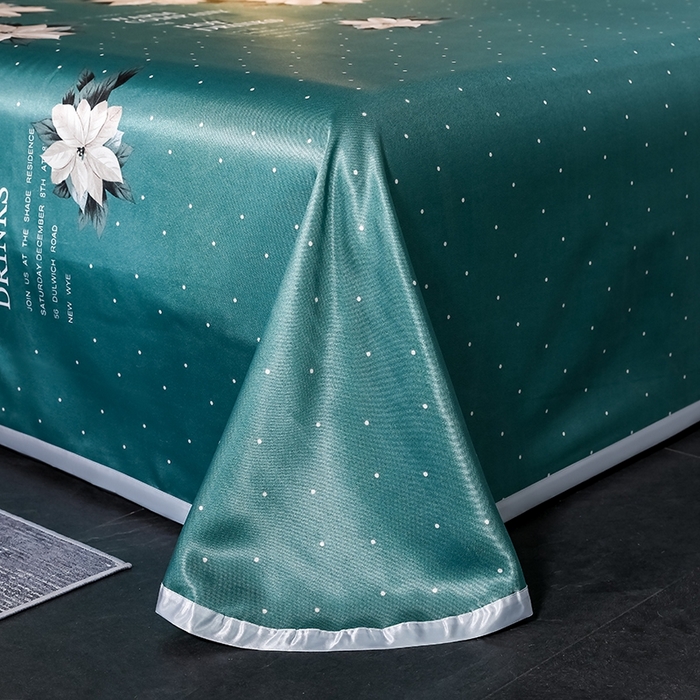 91家纺网 家纺一手货源 找家纺 梵克保罗 2024新款印花冰丝凉席套件-系列一 秋风落叶