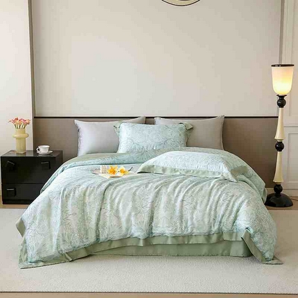 91家纺网 家纺一手货源 找家纺 （总）若未家居 2025新款50支莱赛尔天丝数码印花四件套