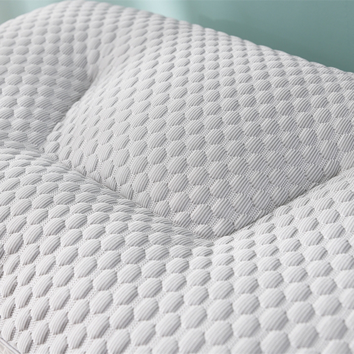 91家纺网 家纺一手货源 找家纺 芯奇想 2024新款凉感丝冰丝立体夏天护颈枕笑脸枕头枕芯 冰丝浅灰笑脸枕1000克 45*70cm一只