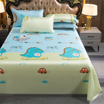 91家纺网 家纺一手货源 找家纺 （总）梵克保罗 2024新款印花冰丝凉席套件-系列一