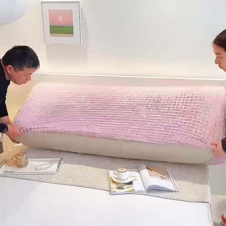 91家纺网 家纺一手货源 找家纺 （总）启博家纺 2024新款简约舒适泡泡纱系列-床头罩