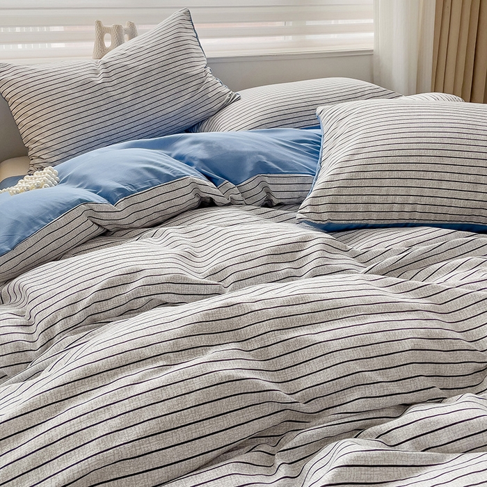 91家纺网 家纺一手货源 找家纺 （总）楠沐家纺 2025新款亲肤柔软水洗棉磨毛四件套