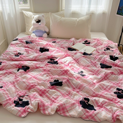 91家纺网 家纺一手货源 找家纺 （总）花伞家居 2024新款亲肤水洗棉印花夏被