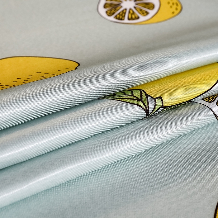 91家纺网 家纺一手货源 找家纺 梵克保罗 2024新款印花冰丝凉席套件-系列一 柠檬