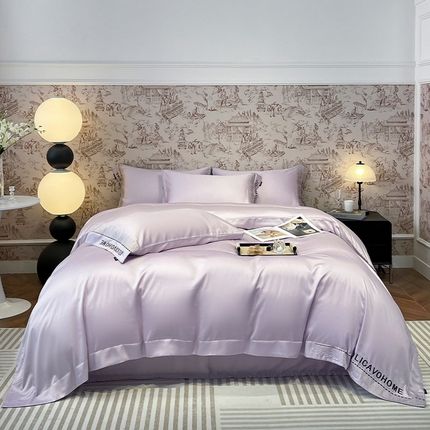 91家纺网 家纺一手货源 找家纺 （总） 【A类兰精天丝】夏季丝滑真丝绸四件套凉感丝床单被套天丝棉床笠款冰丝裸睡床上用品