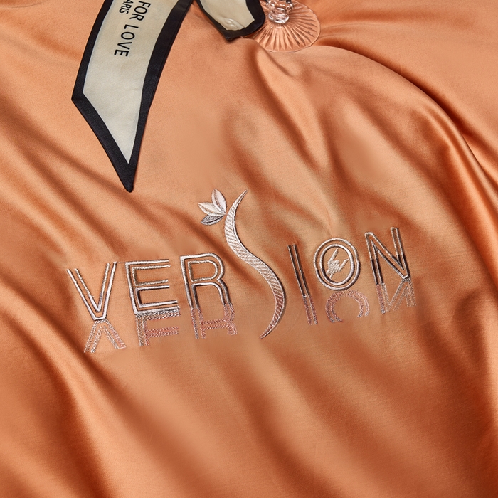 91家纺网 家纺一手货源 找家纺 琉宿2025新款50s双股长绒棉四件套-索菲亚 索菲亚-落日橙