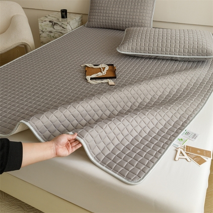 布卢姆床垫2024新款A类凉感丝10mm纯色乳胶凉席雅境系列床席款 雅境-太空灰