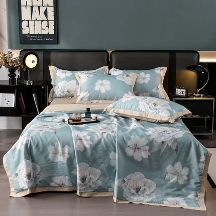 91家纺网 家纺一手货源 找家纺 （总）千嘻汇 2025新款兰精天丝夏被四件套