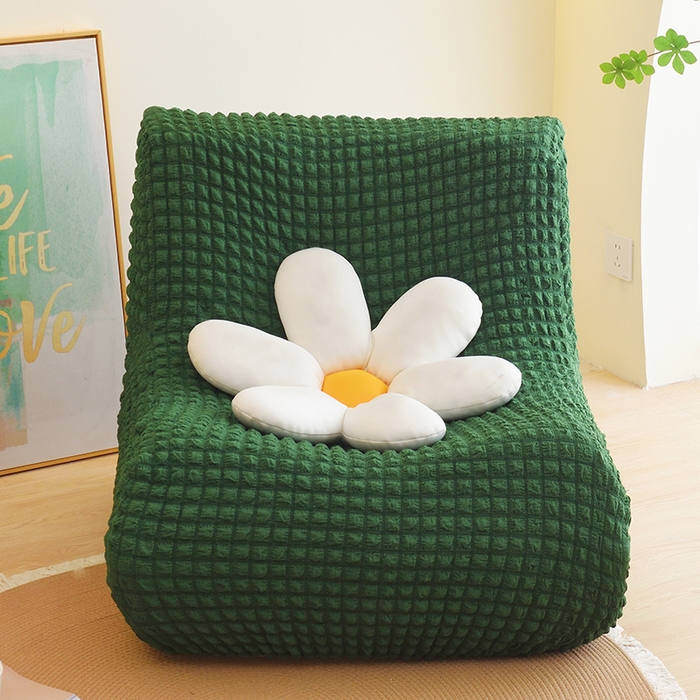 91家纺网 家纺一手货源 找家纺 （总）启博家纺 2024新款简约舒适泡泡纱系列-毛毛虫懒人沙发套