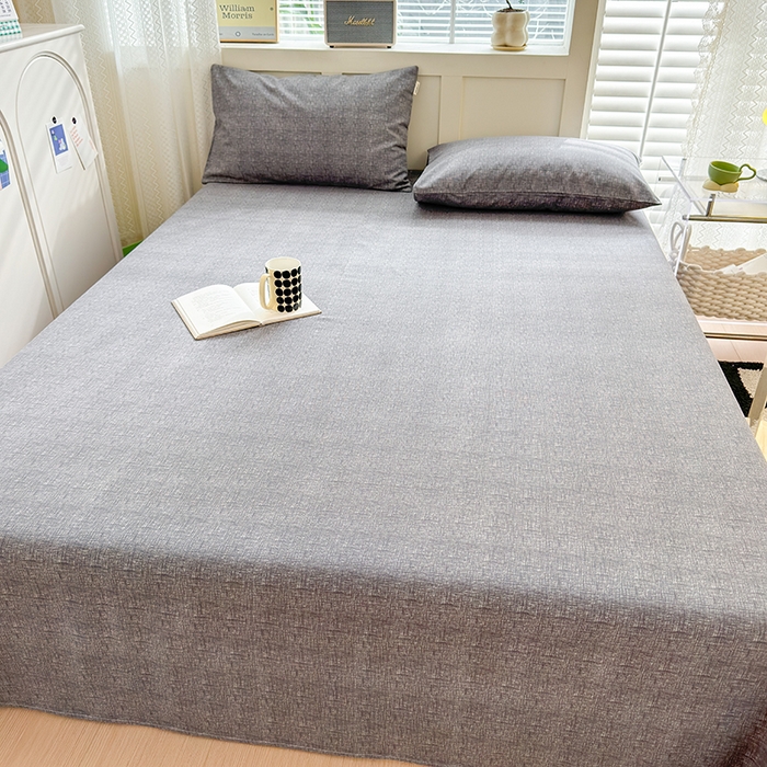 91家纺网 家纺一手货源 找家纺 吉象家纺 2024新款老粗布三件套-床单款 墨