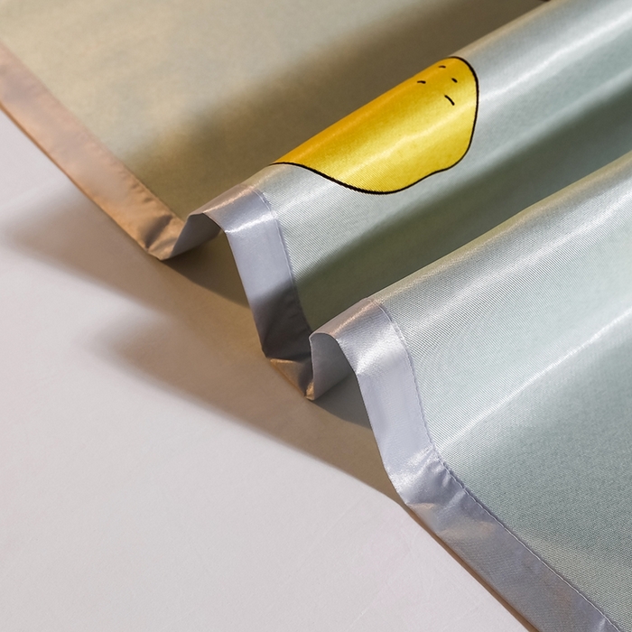 91家纺网 家纺一手货源 找家纺 梵克保罗 2024新款印花冰丝凉席套件-系列一 柠檬