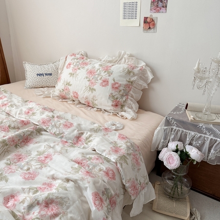 91家纺网 家纺一手货源 找家纺 （总）恋恋三季 2024新款法式全棉大豆夏凉被--第二组