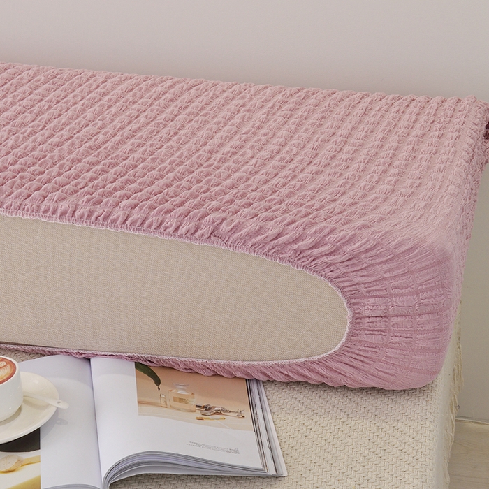 91家纺网 家纺一手货源 找家纺 （总）启博家纺 2024新款简约舒适泡泡纱系列-床头罩