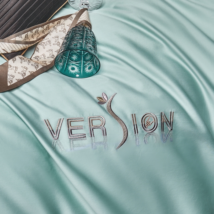 91家纺网 家纺一手货源 找家纺 琉宿2025新款50s双股长绒棉四件套-索菲亚 索菲亚-海宽蓝