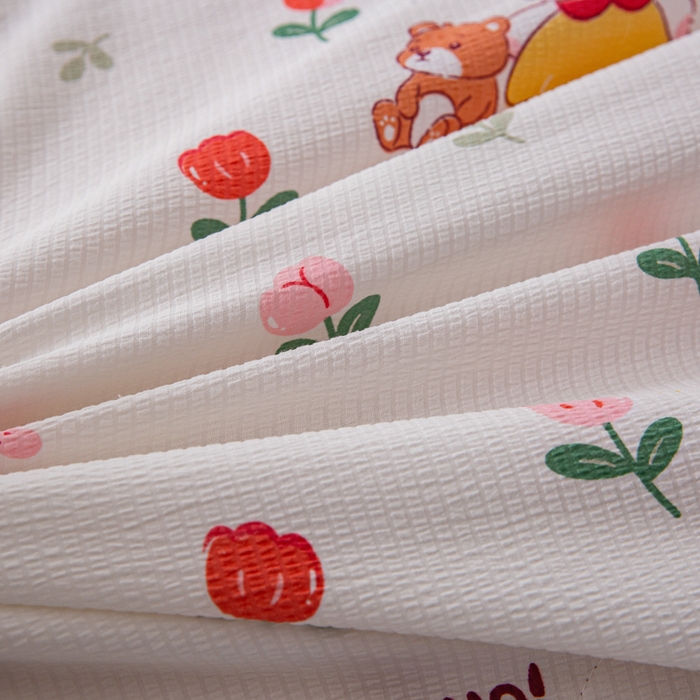 91家纺网 家纺一手货源 找家纺 （总）帕芬鸟家纺 2025新款有氧泡泡棉夏被四件套