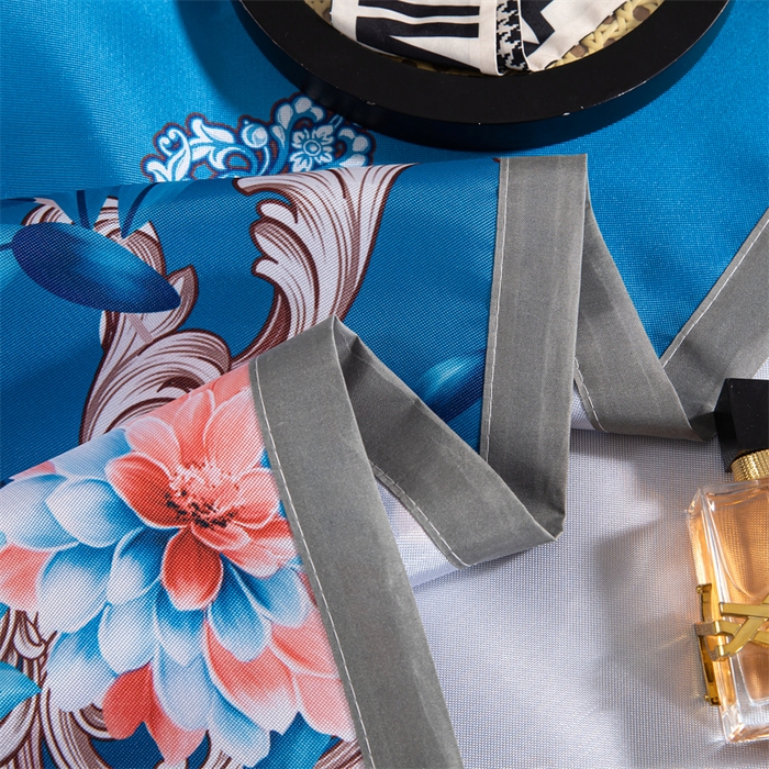 91家纺网 家纺一手货源 找家纺 梵克保罗 2024新款印花冰丝凉席套件-系列一 曼妙花语