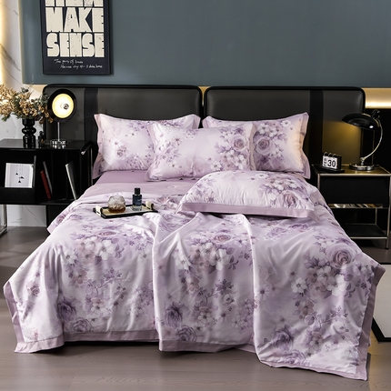 91家纺网 家纺一手货源 找家纺 （总）千嘻汇 2025新款兰精天丝夏被四件套