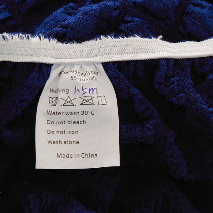 91家纺网 家纺一手货源 找家纺 启博家纺 2024新款简约舒适泡泡纱系列-床头罩 宝蓝