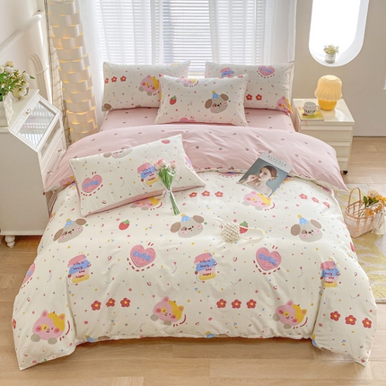 91家纺网 家纺一手货源 找家纺 （总）宇彬家纺 2024新款13372全棉印花四件套和单被套