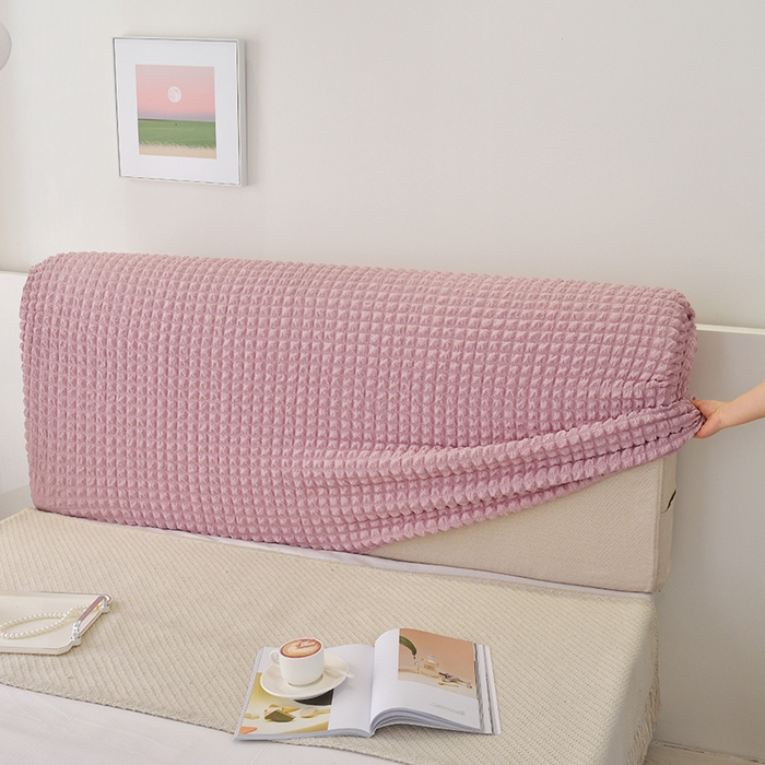 91家纺网 家纺一手货源 找家纺 （总）启博家纺 2024新款简约舒适泡泡纱系列-床头罩