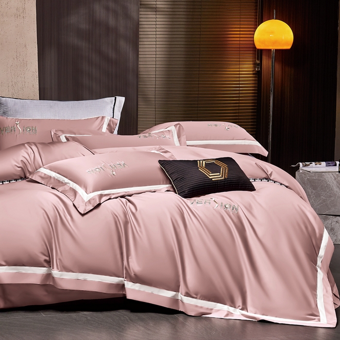 91家纺网 家纺一手货源 找家纺 琉宿2025新款50s双股长绒棉四件套-索菲亚 索菲亚-葡萄紫