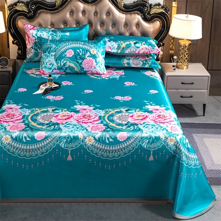 梵克保罗 2024新款印花冰丝凉席套件-系列一 雍容华贵