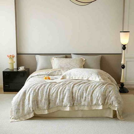 91家纺网 家纺一手货源 找家纺 （总）若未家居 2025新款50支莱赛尔天丝数码印花四件套