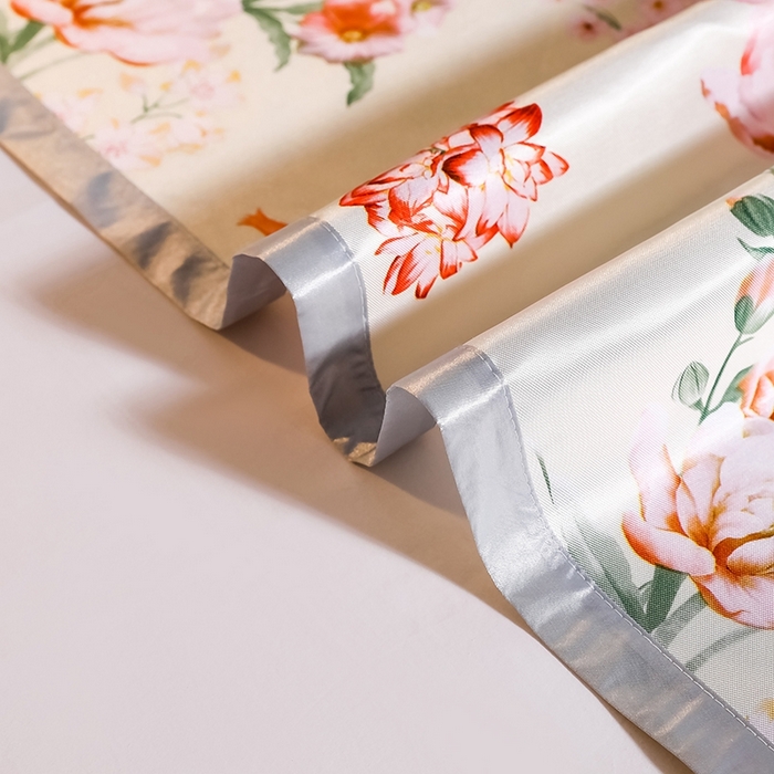 91家纺网 家纺一手货源 找家纺 梵克保罗 2024新款印花冰丝凉席套件-系列一 花满庭