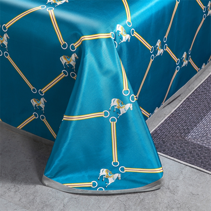 91家纺网 家纺一手货源 找家纺 梵克保罗 2024新款印花冰丝凉席套件-系列一 马到成功