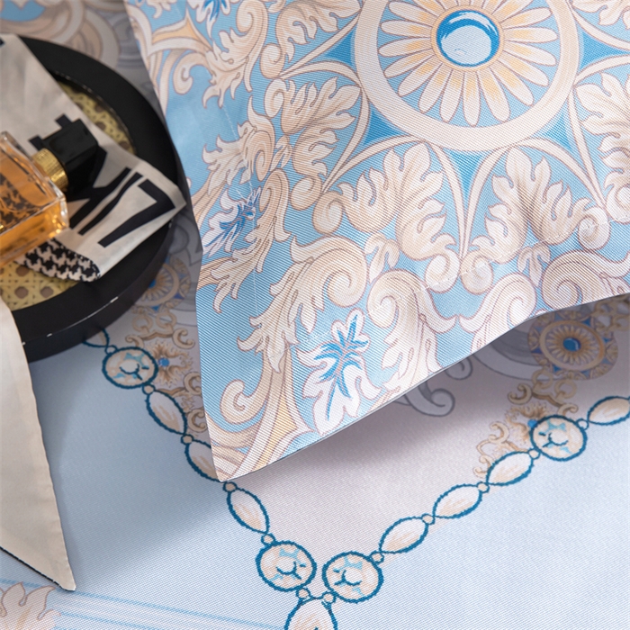 91家纺网 家纺一手货源 找家纺 梵克保罗 2024新款印花冰丝凉席套件-系列一 北欧印象