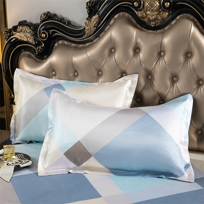 91家纺网 家纺一手货源 找家纺 梵克保罗 2024新款印花冰丝凉席套件-系列一 时尚潮牌