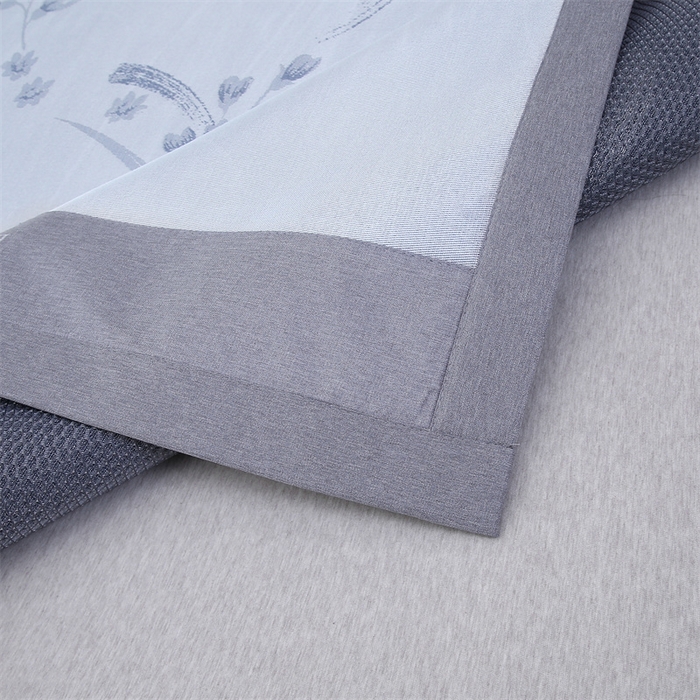 91家纺网 家纺一手货源 找家纺 青雅 2025新款抗菌粗冰丝席 冰丝-蓝