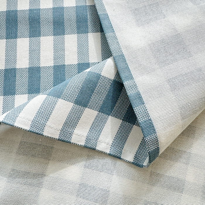 91家纺网 家纺一手货源 找家纺 吉象家纺 2024新款老粗布三件套-床单款 蓝格