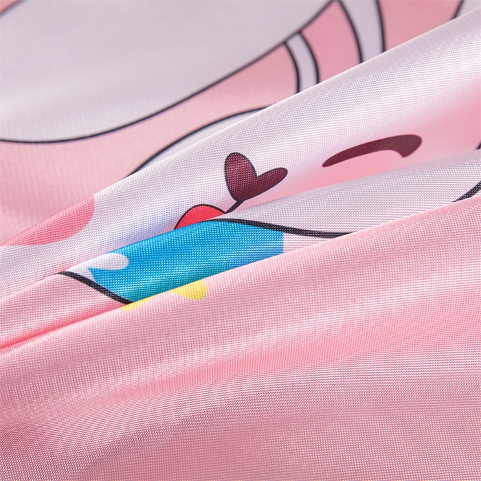 91家纺网 家纺一手货源 找家纺 梵克保罗 2024新款印花冰丝凉席套件-系列一 欢乐兔